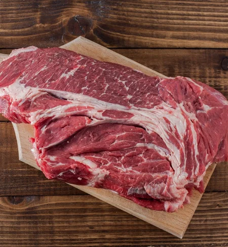 Grass-fed beef and antibiotic-free poultry at the CC's Market butcher counter